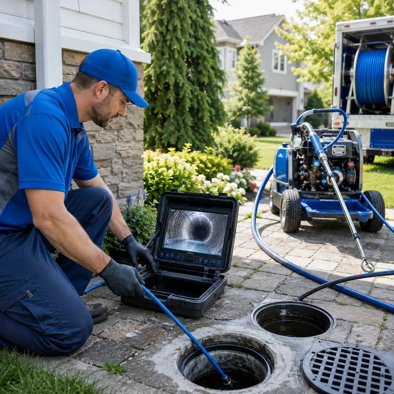 Outdoor drain cleaning professionals serving Conover, WI