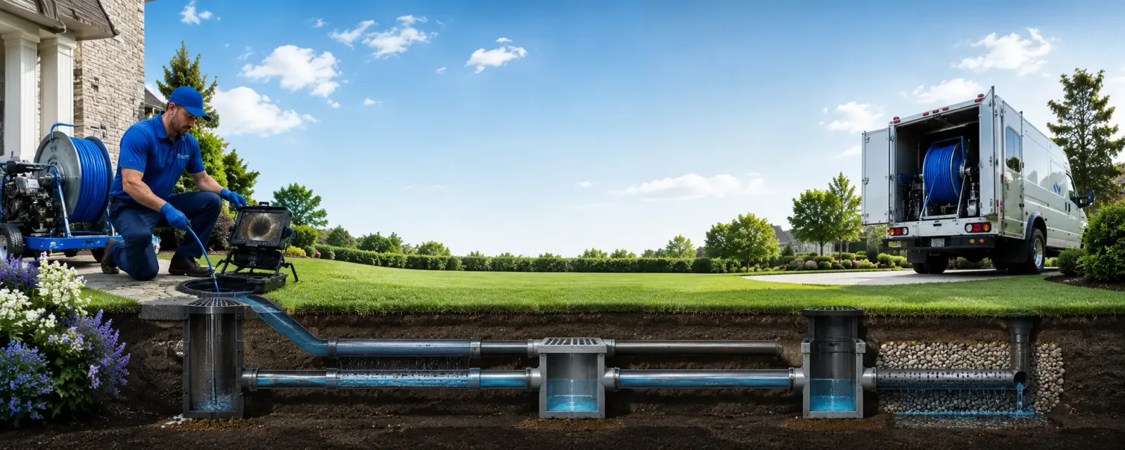 Outdoor drain cleaning information for Conover, WI